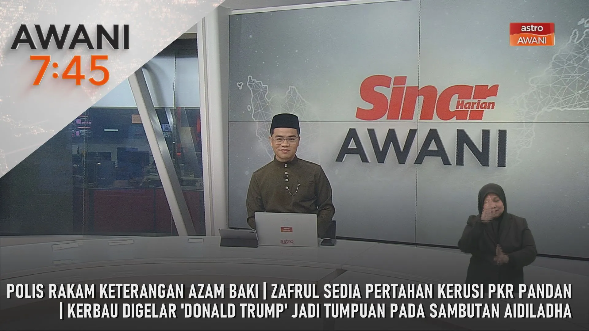 AWANI 7:45 [27/5/2026] - Dakwaan ugut, polis rakam keterangan Azam Baki minggu depan | Perantau tidak pulang, Dataran Merdeka, Pasar Seni jadi tumpuan | Rafizi gerak dengan Bersama, Zafrul sedia pertahan kerusi PKR Pandan| Kerbau digelar 'Donald Trump'