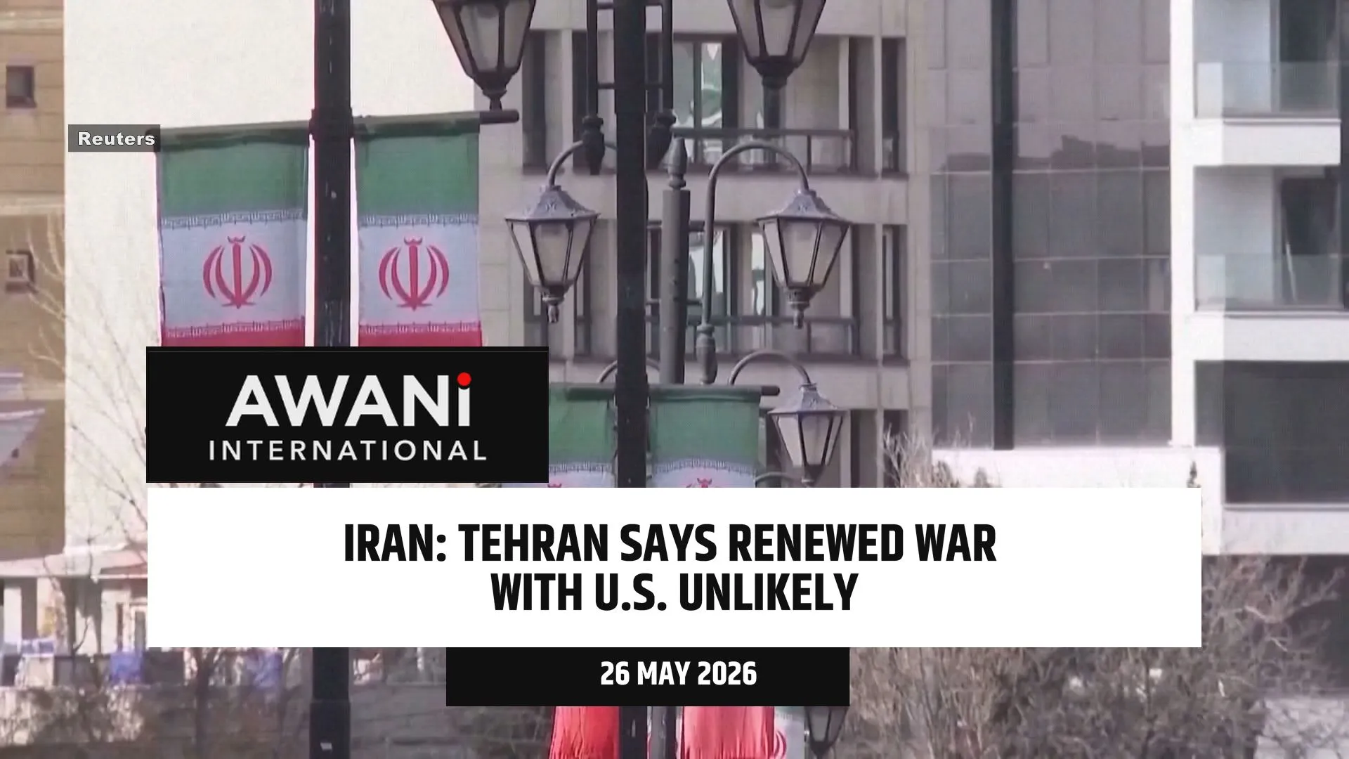Renewed war with U.S. unlikely, says Iran