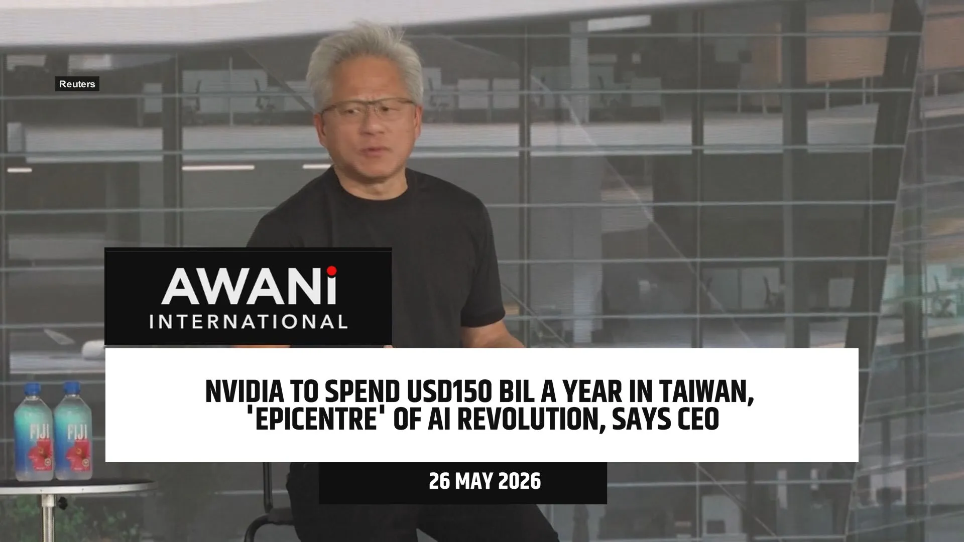 NVIDIA to spend USD150 bil a year in Taiwan, 'epicenter' of AI revolution, says CEO