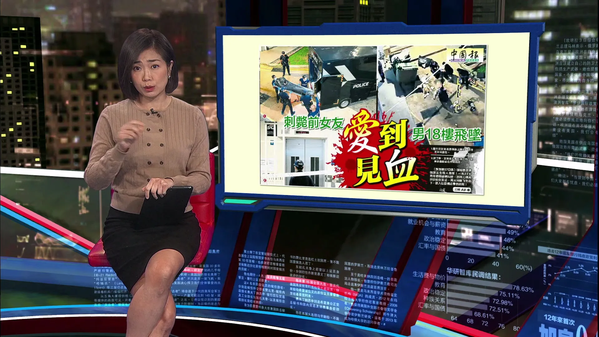 妙龄女子惨死电梯内 男嫌犯18楼坠落不死
