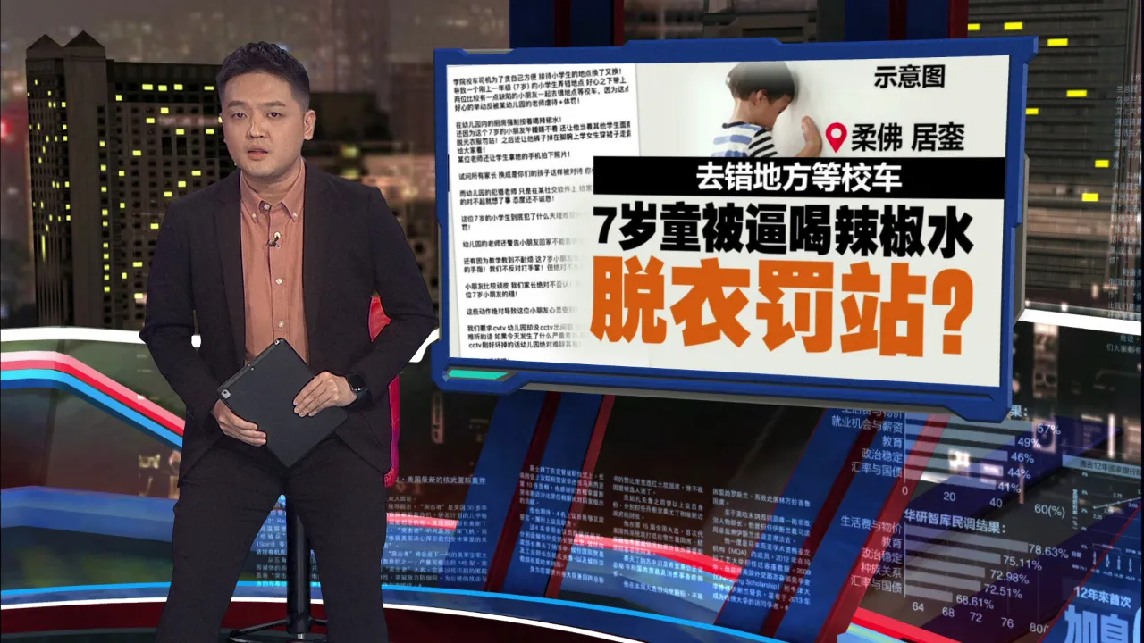 去错地方等校车   7岁童被逼喝辣椒水脱衣罚站?