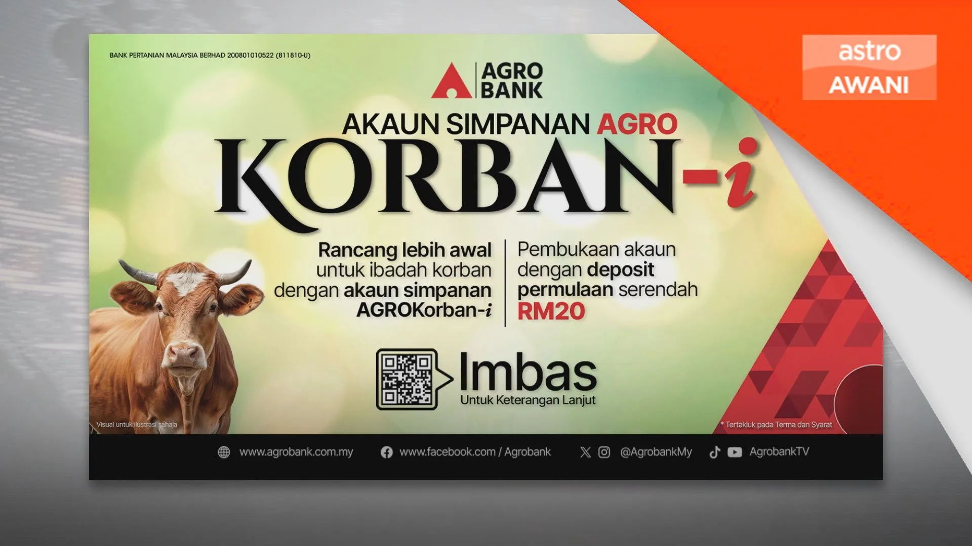 Aidiladha: Simpanan AGROKorban-i sokong persediaan korban
