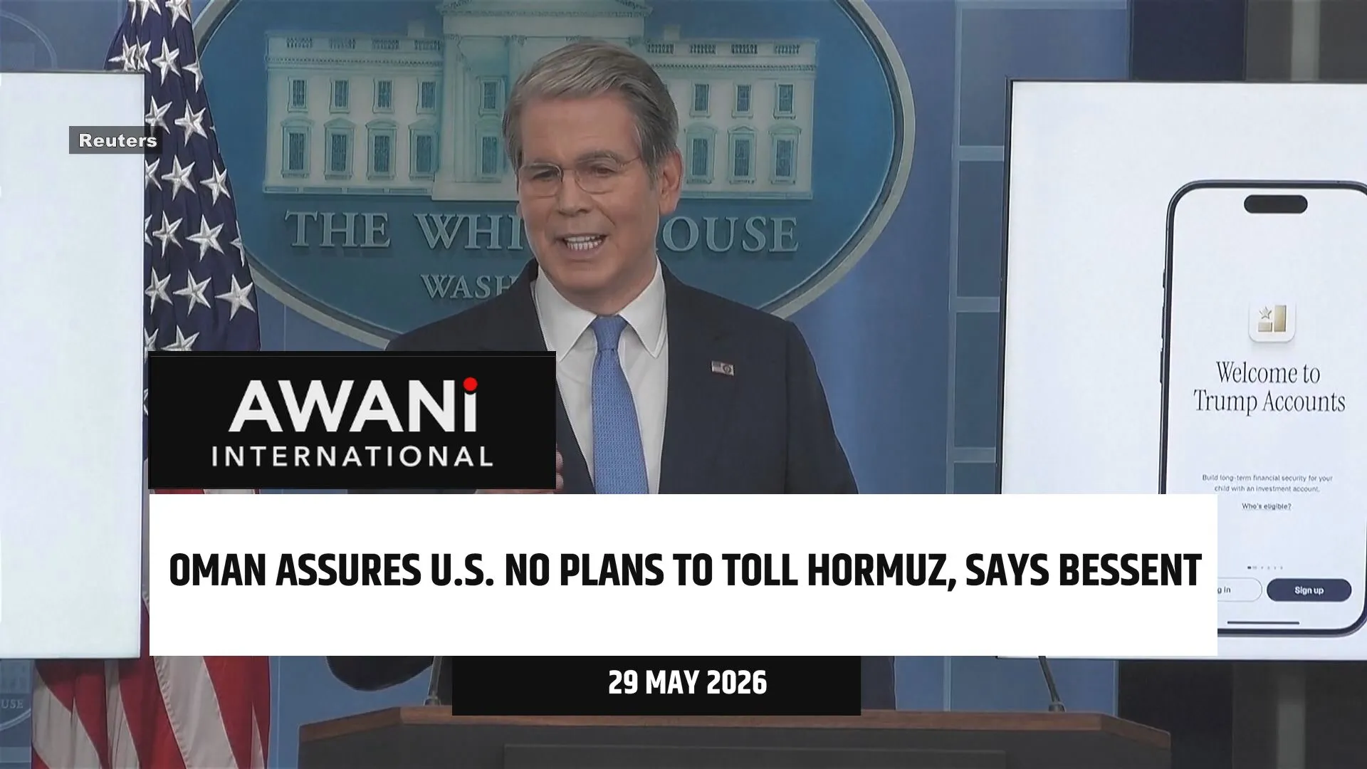 Oman assures U.S. no plans to toll Strait of Hormuz, says Bessent