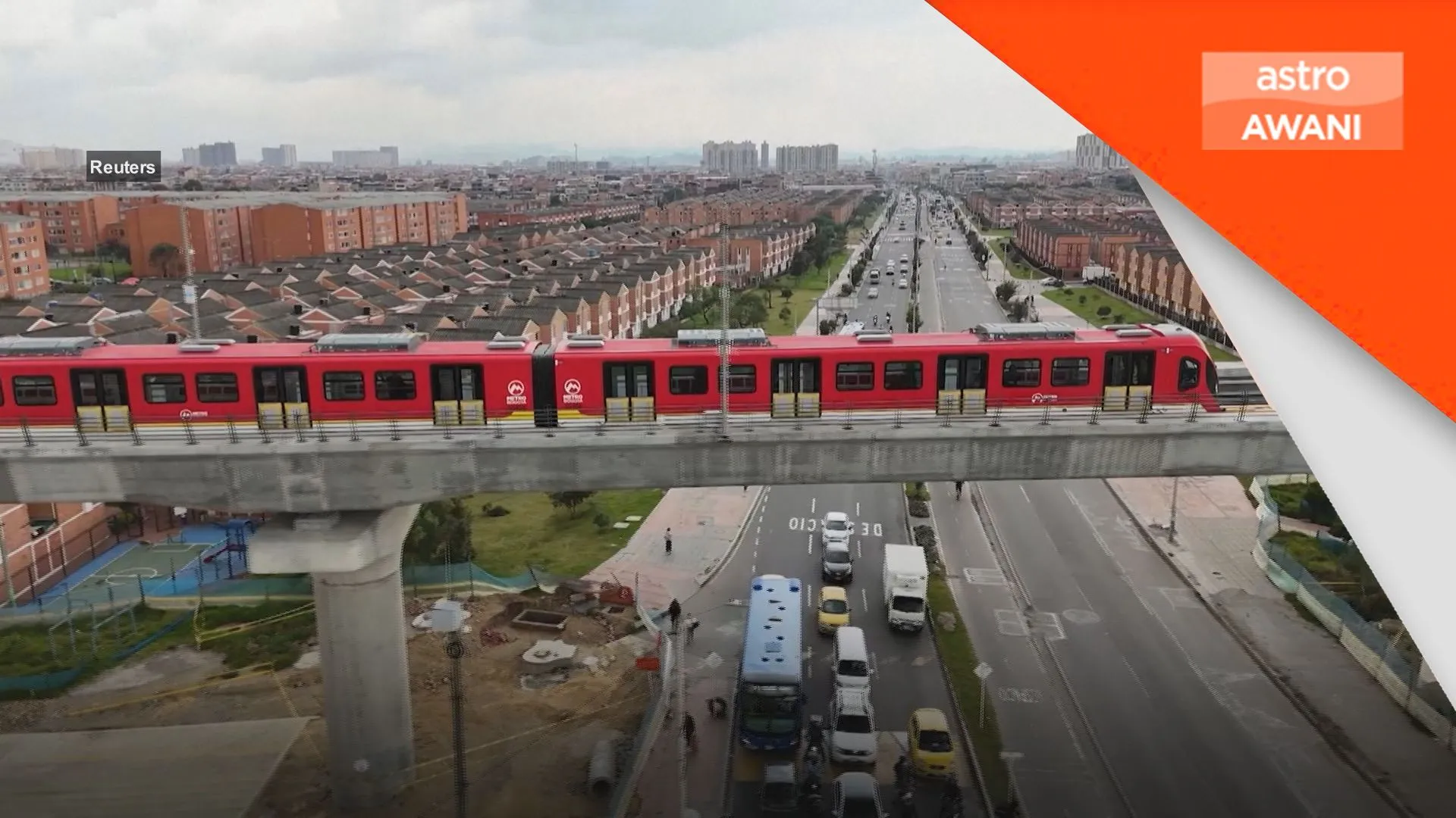 Infrastruktur: Bogota uji tren metro pertama selepas tertangguh berpuluh tahun