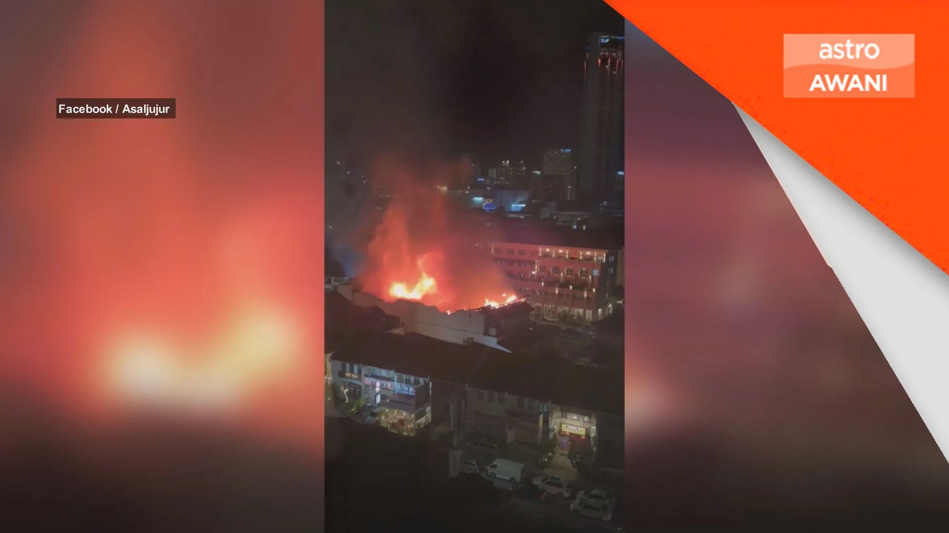 Bangunan bekas pawagam Odeon musnah, seorang maut