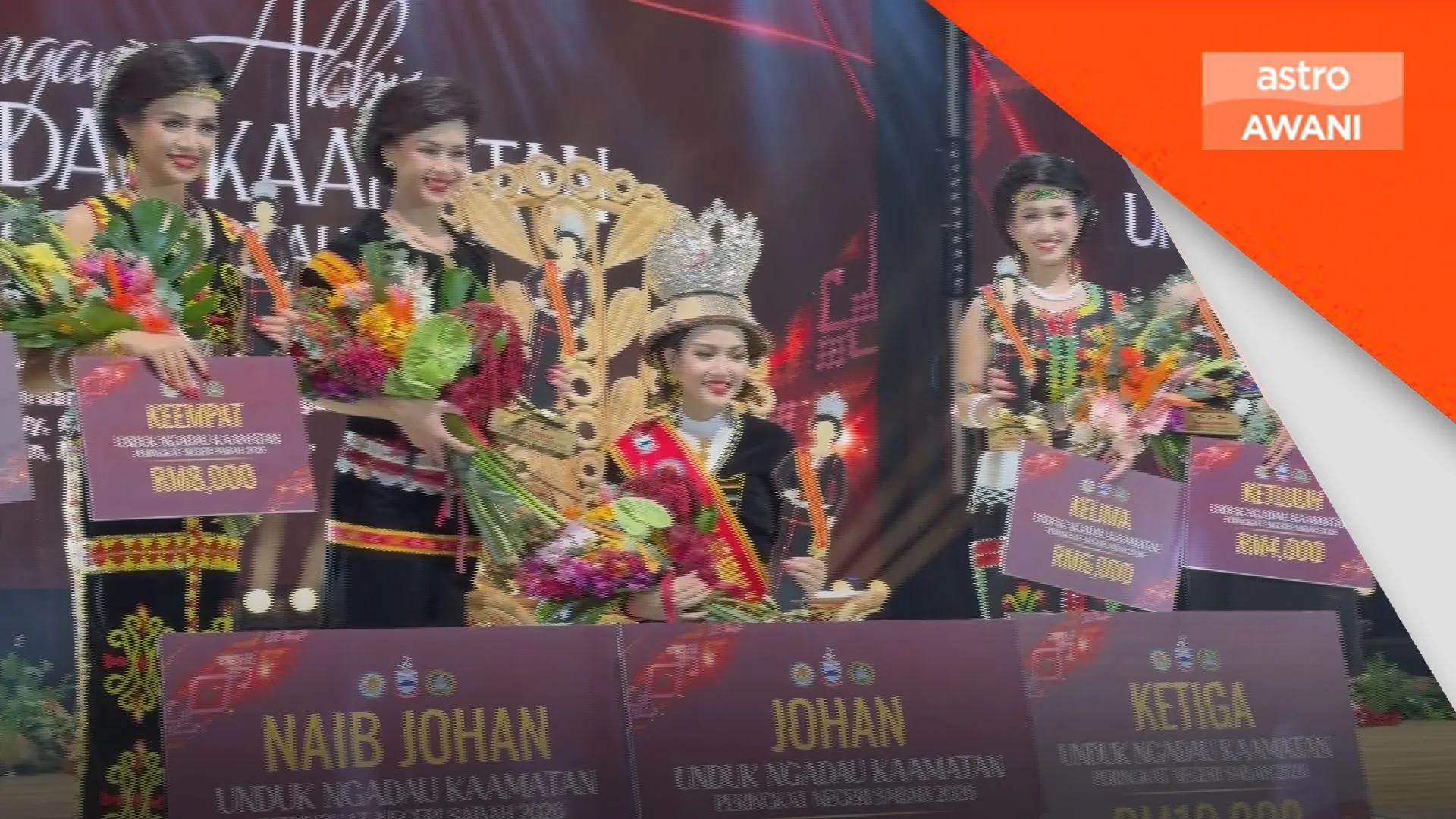 Gelvia Vanessa dinobat juara Unduk Ngadau Kaamatan 2026