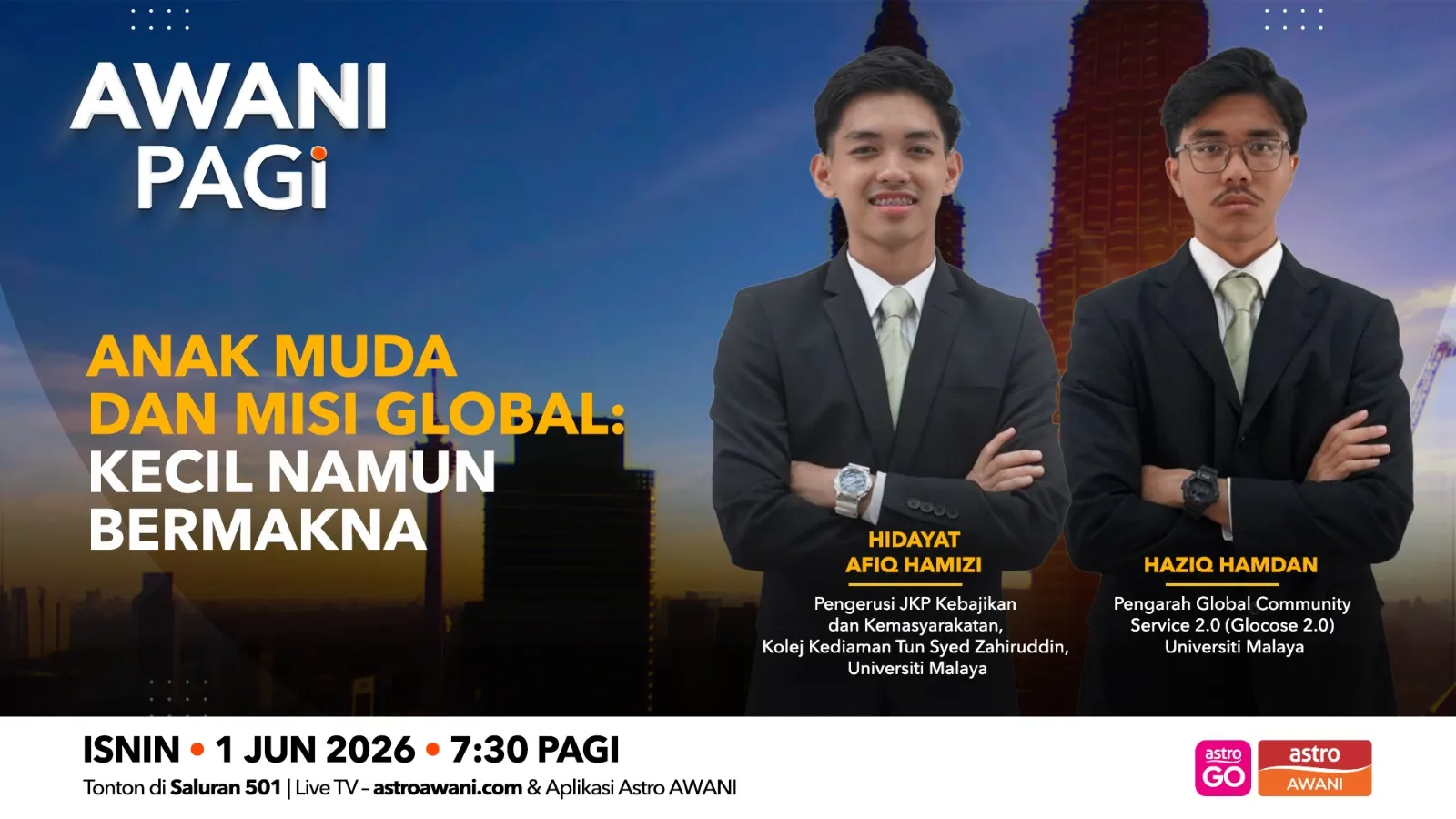 AWANI Pagi: Anak Muda & Misi Global Kecil Namun Bermakna