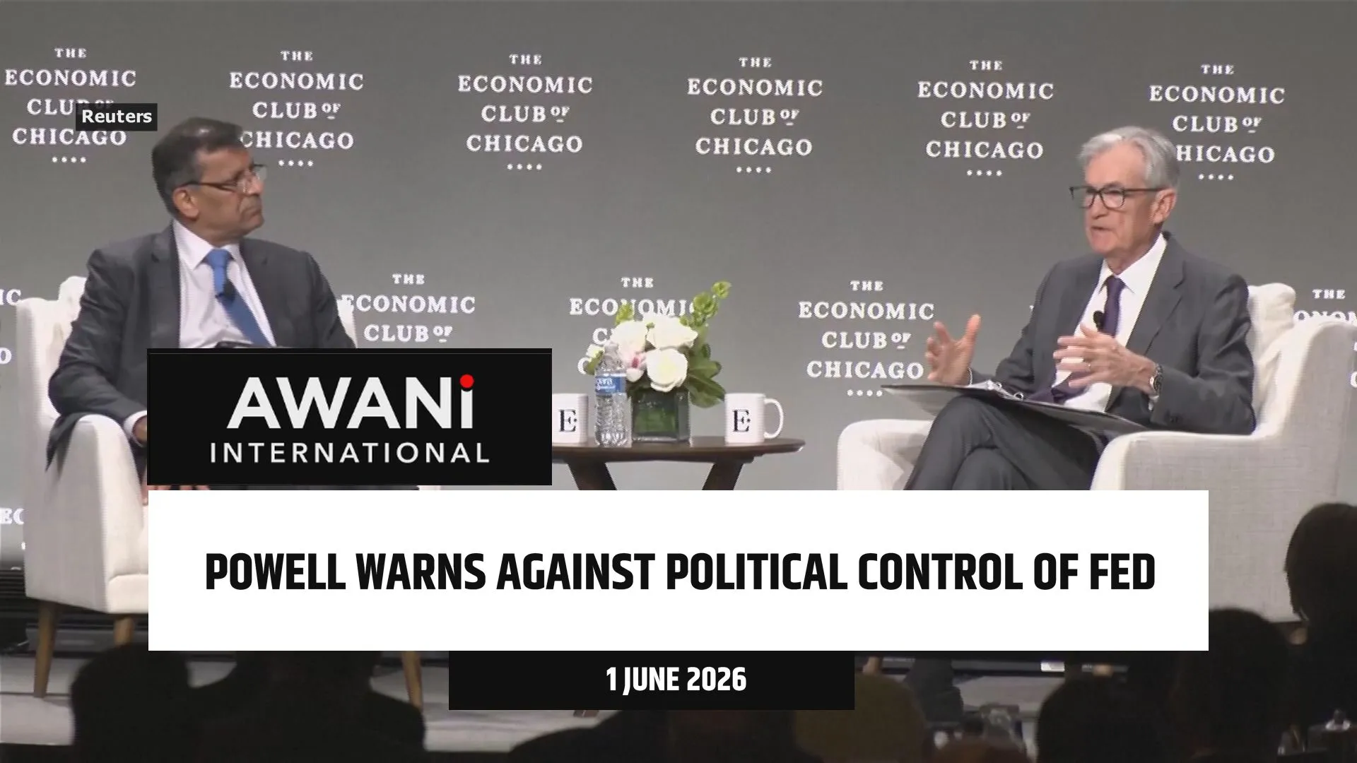 Powell warns against political control of Fed