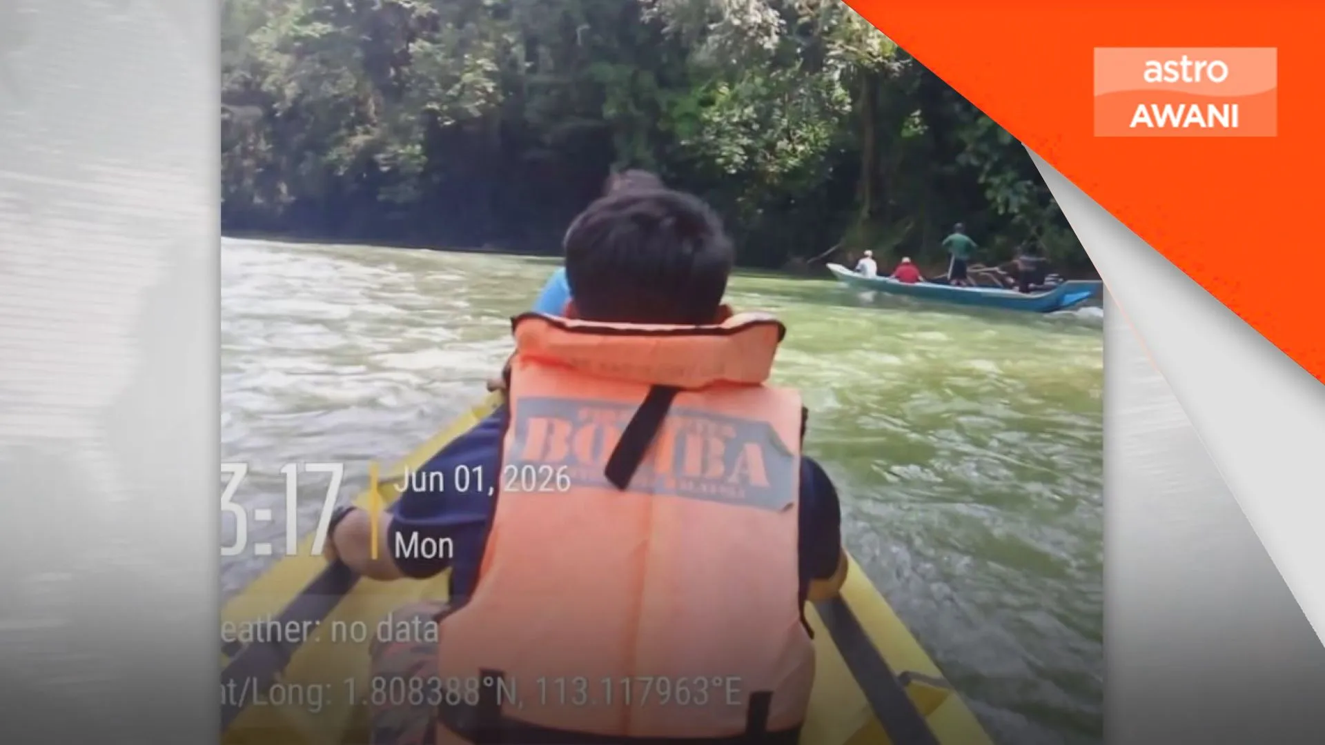Seorang hilang, enam selamat dalam bot karam di Kapit