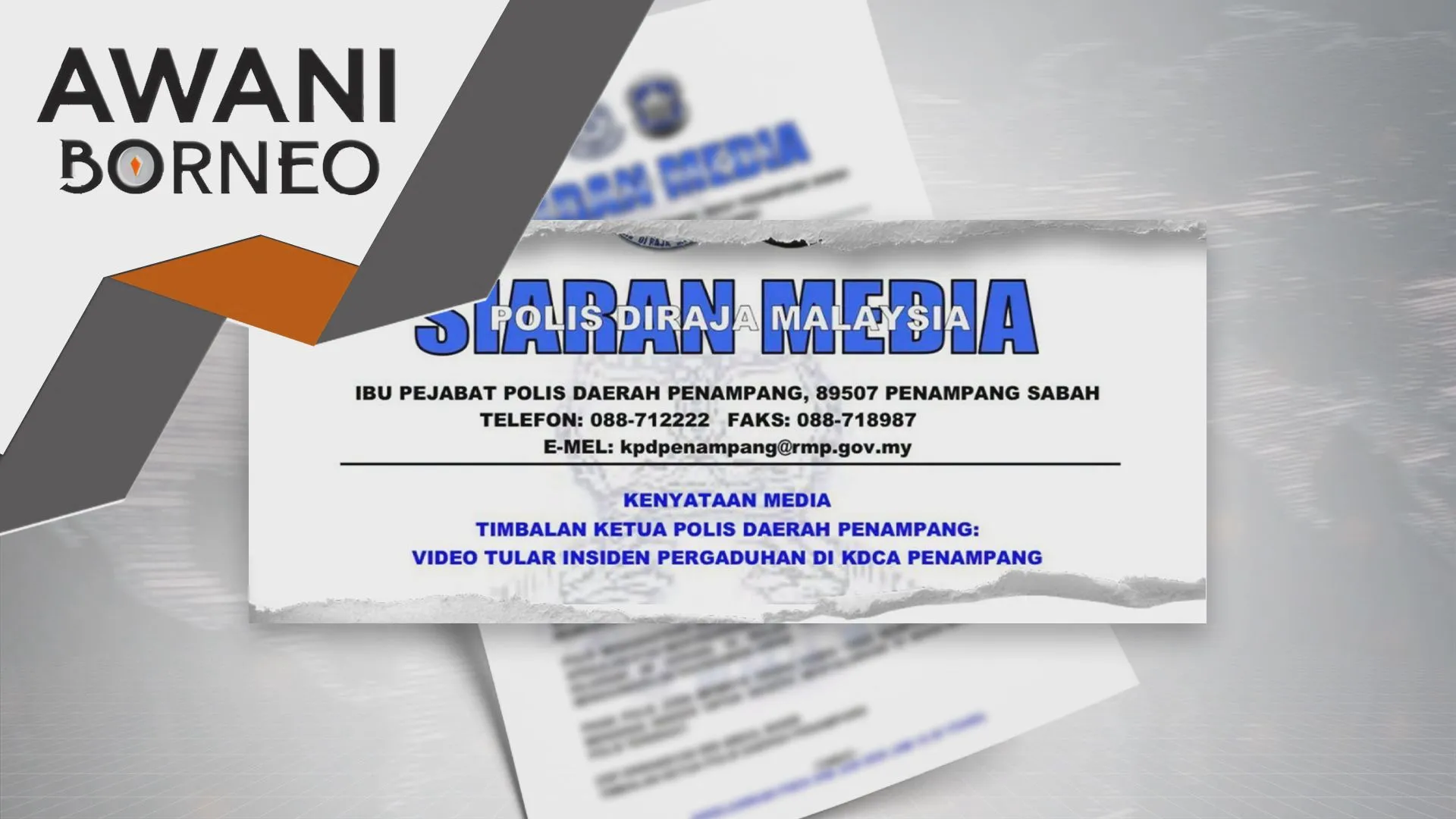 Beberapa individu telah diambil keterangan, siasatan masih berjalan
