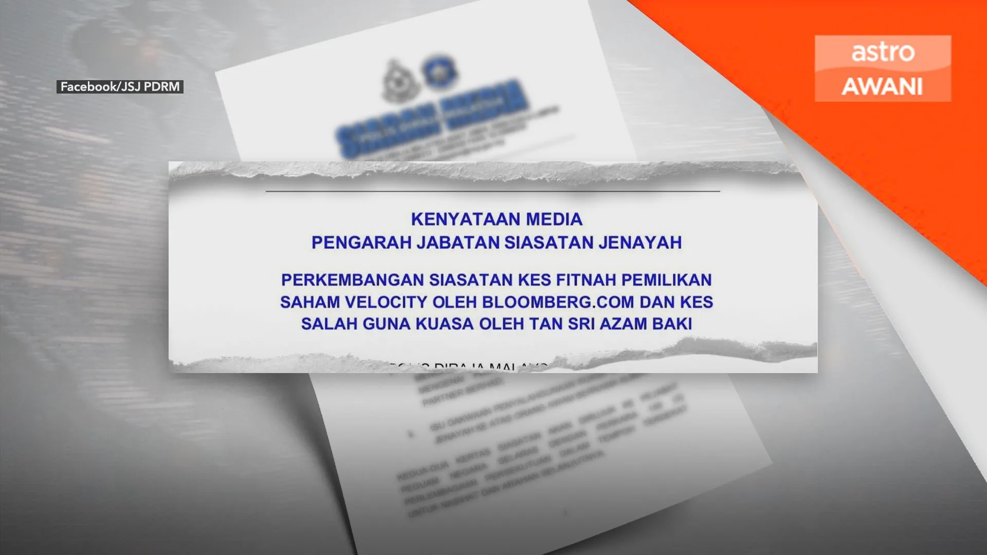 JSJ sahkan telah rakam percakapan Azam Baki