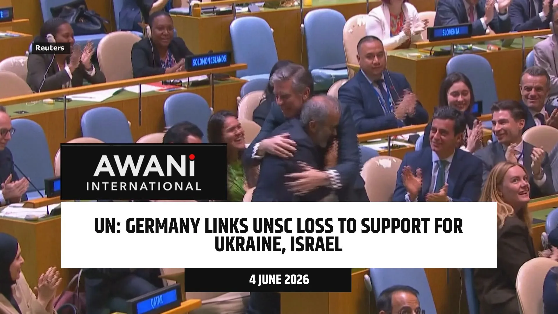 Germany links UNSC loss to support for Ukraine, Israel