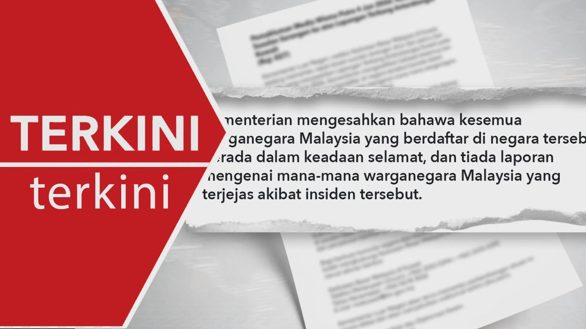 [TERKINI] Serangan Kuwait: Rakyat Malaysia dilapor selamat, tiada yang terjejas