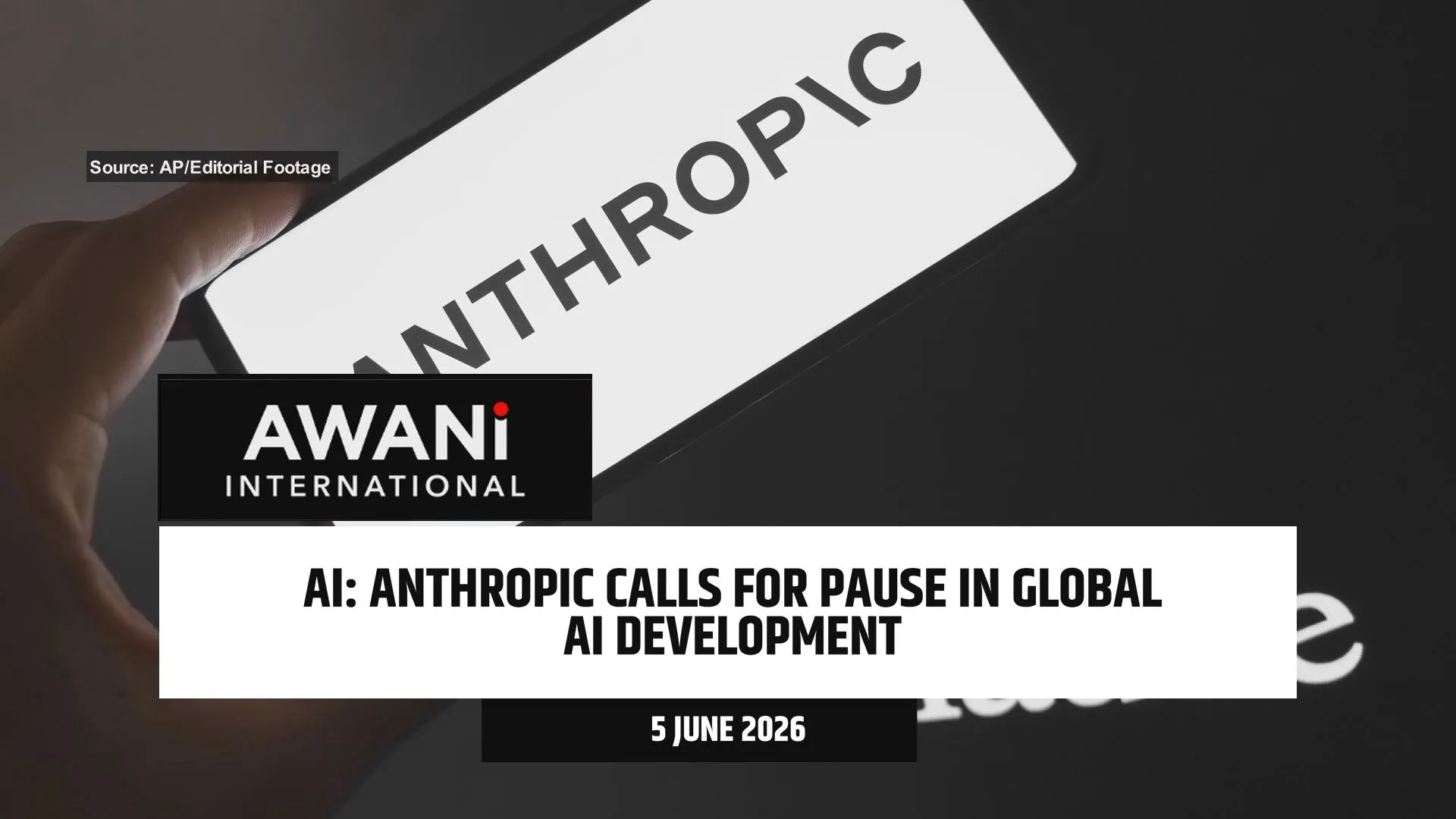 Anthropic calls for pause of global AI development