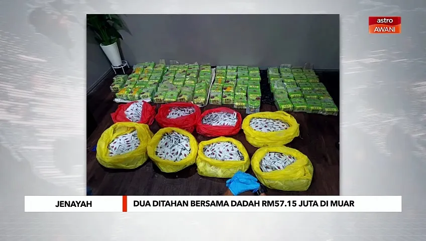 Jenayah: Dua ditahan bersama dadah RM57.15 juta di Muar