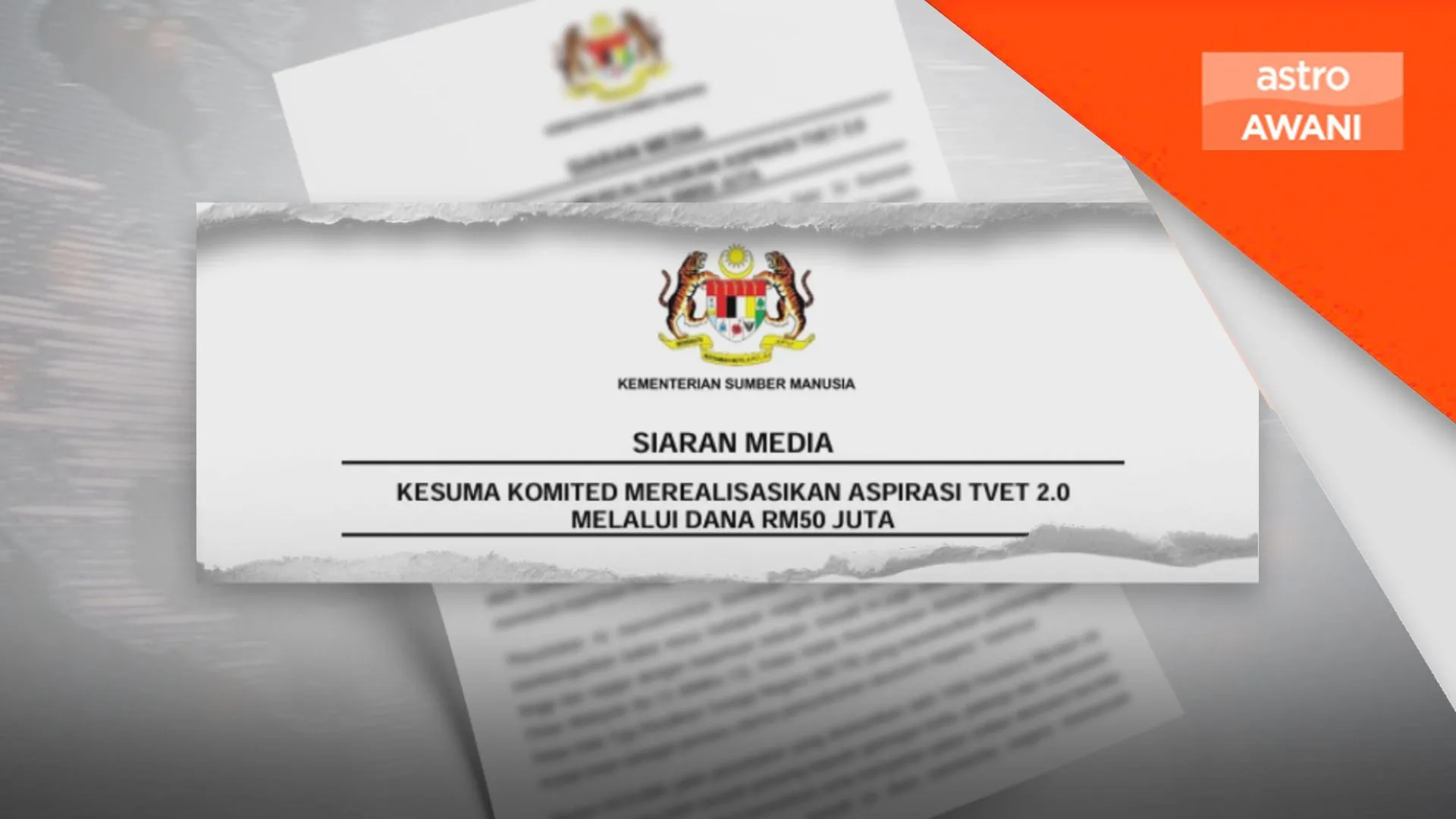 KESUMA manfaatkan dana RM50 juta perkukuh pelaksanaan TVET 2.0