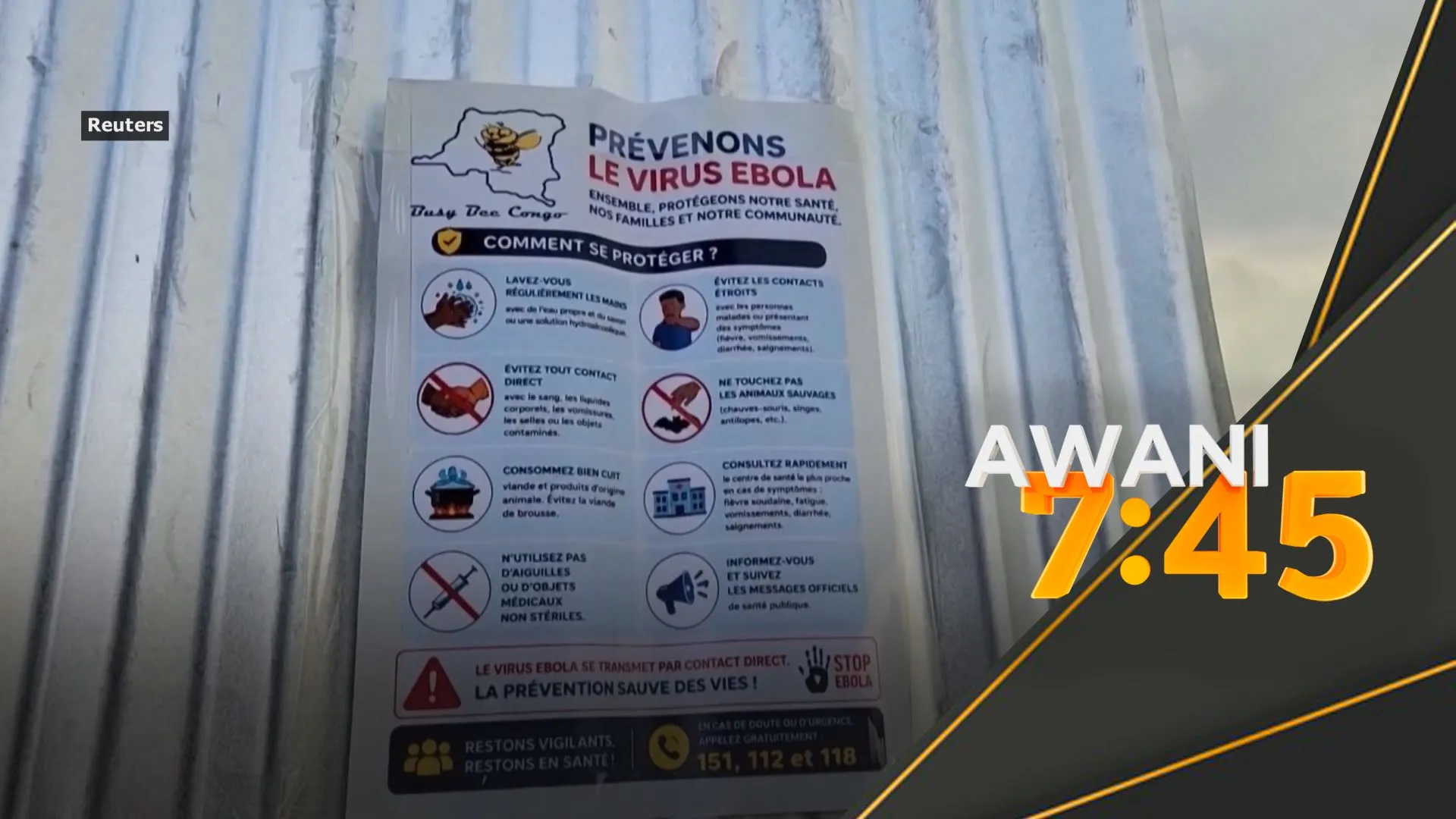 Ebola: Jumlah jangkitan di Congo meningkat kepada 515 kes