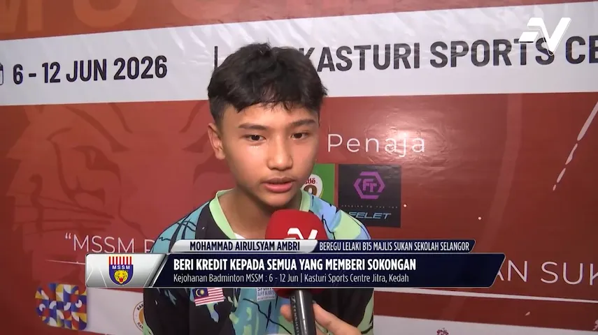 Airulsyam sanggup pisah dengan ibu bapa kandung di Sandakan demi kejar impian untuk jadi pemain badminton negara