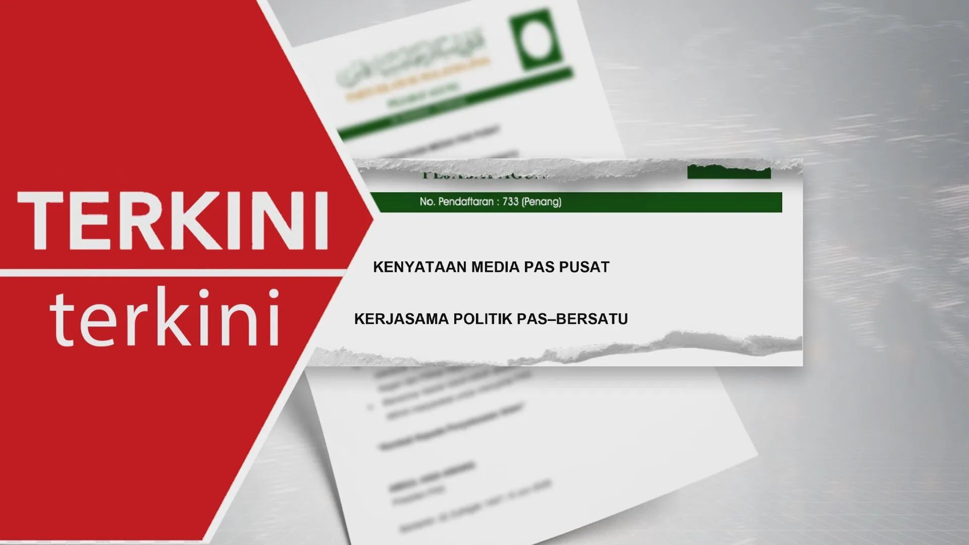 [TERKINI] PAS henti kerjasama politik dengan Bersatu - Hadi Awang