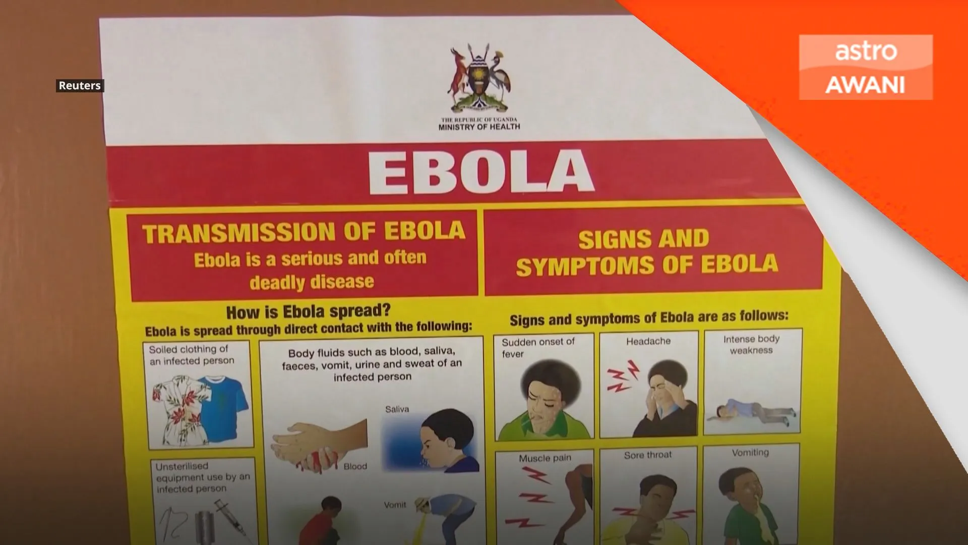 Kes ebola di DRC tunjuk trend peningkatan