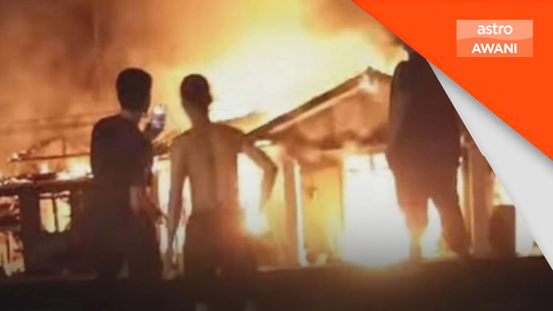 Lelaki melecur hampir 20 peratus, tiga rumah dan surau terbakar