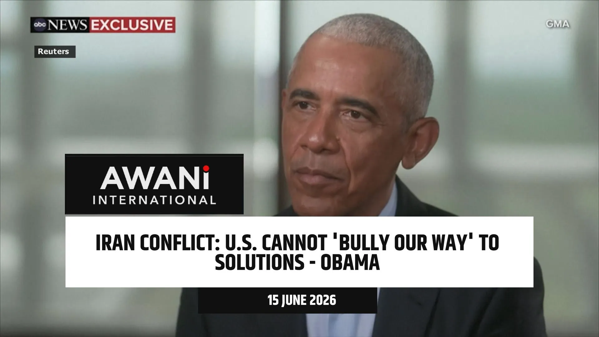 U.S. cannot ‘bully our way or bomb our way to solutions’ on Iran, says Obama