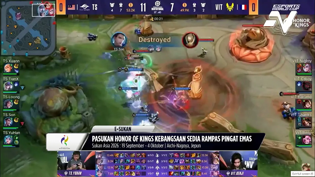 Malaysia optimis raih emas Honor of Kings di Sukan Asia Aichi-Nagoya selepas kecewa pada 2022
