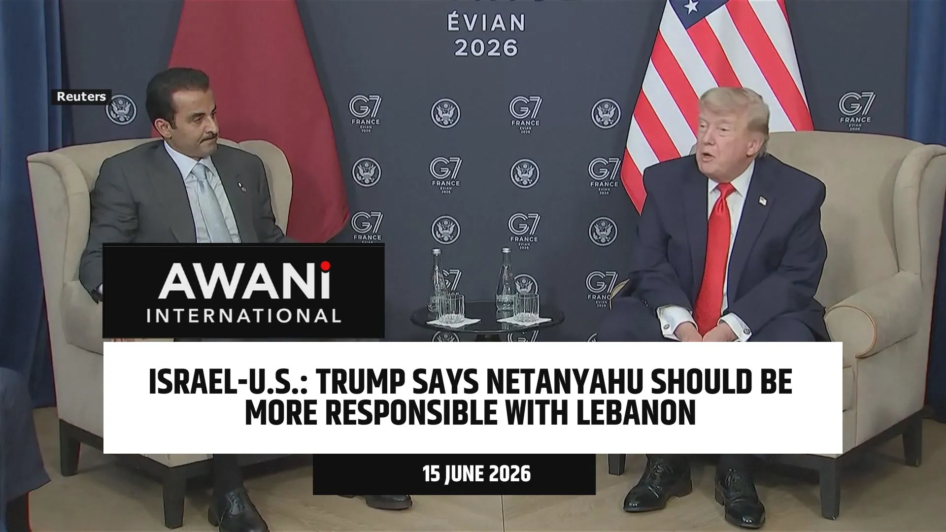 Trump says Netanyahu should be more responsible with Lebanon