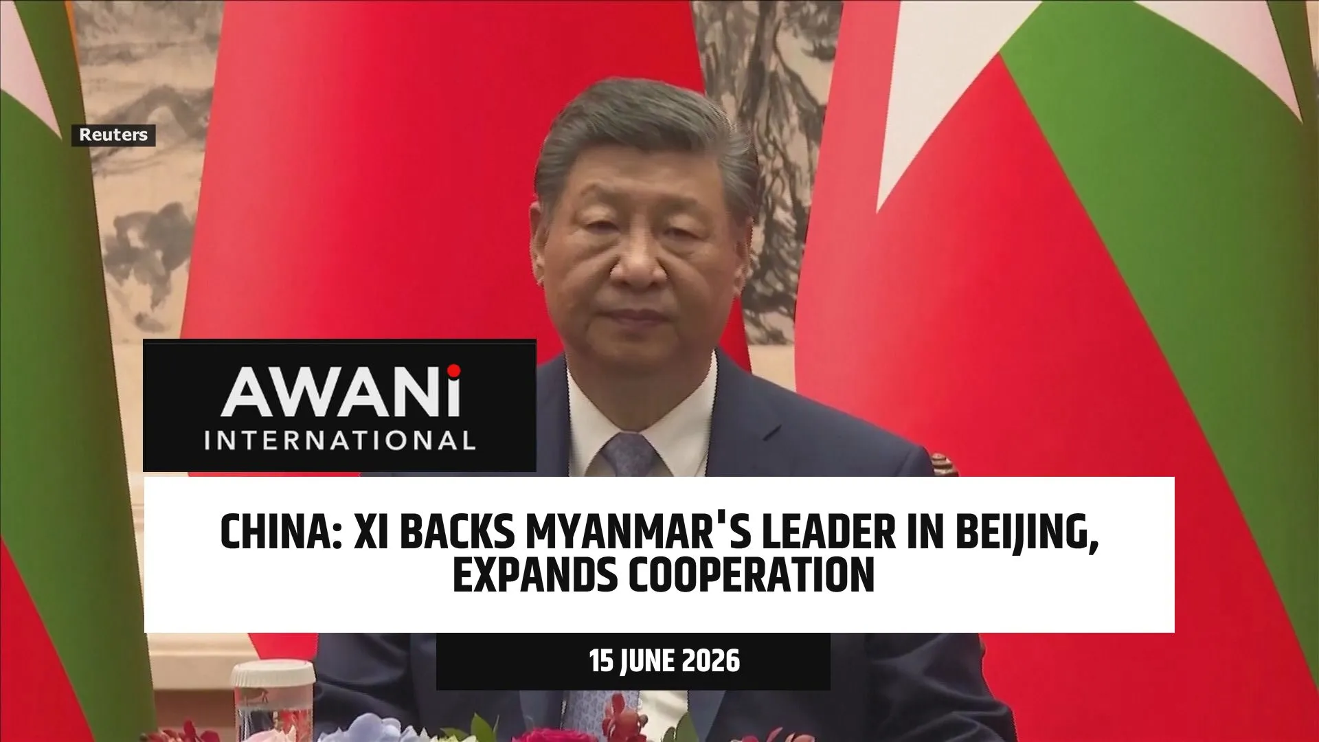 Xi backs Myanmar’s leader in Beijing, expands cooperation