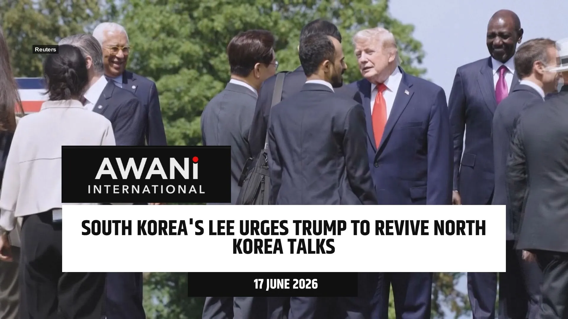South Korea's Lee urges Trump to revive North Korea talks