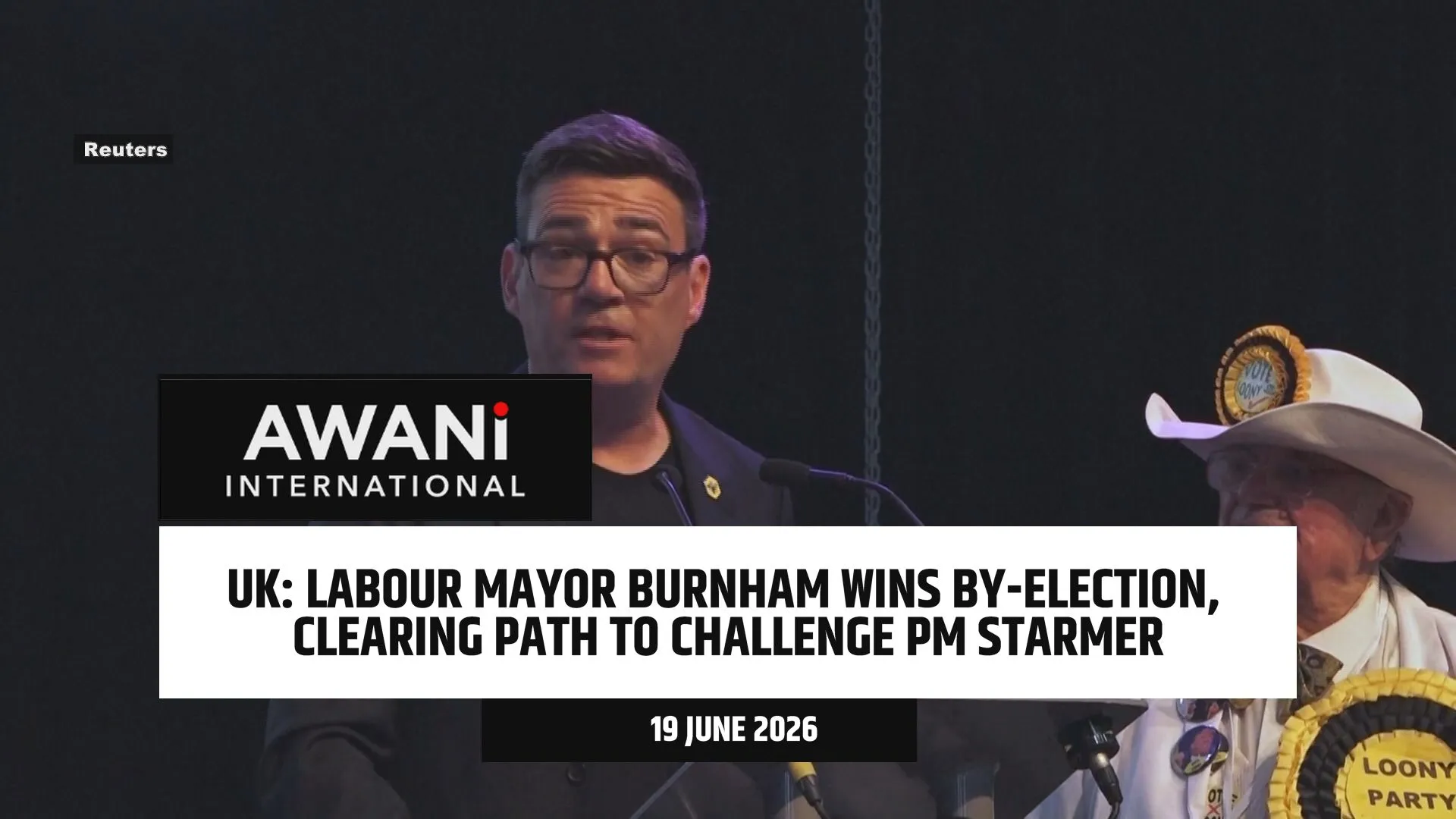 UK Labour Mayor Burnham wins by-election, clearing path to challenge PM Starmer
