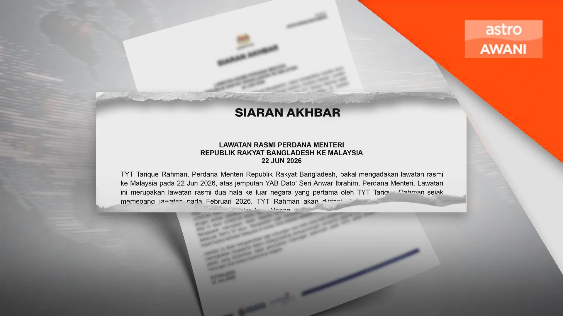 Lawatan PM Bangladesh perkukuh hubungan Malaysia
