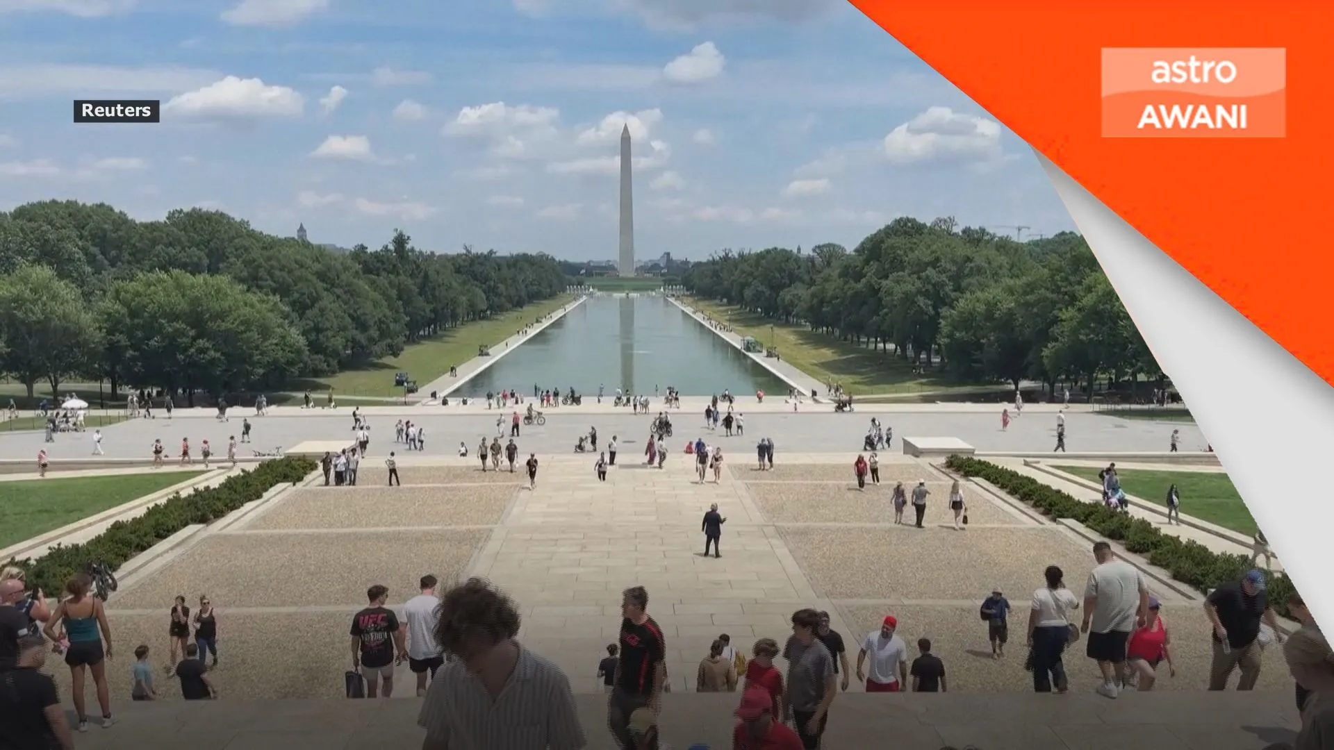 Kolam pantulan Memorial Lincoln rosak, Trump dakwa angkara vandalisme