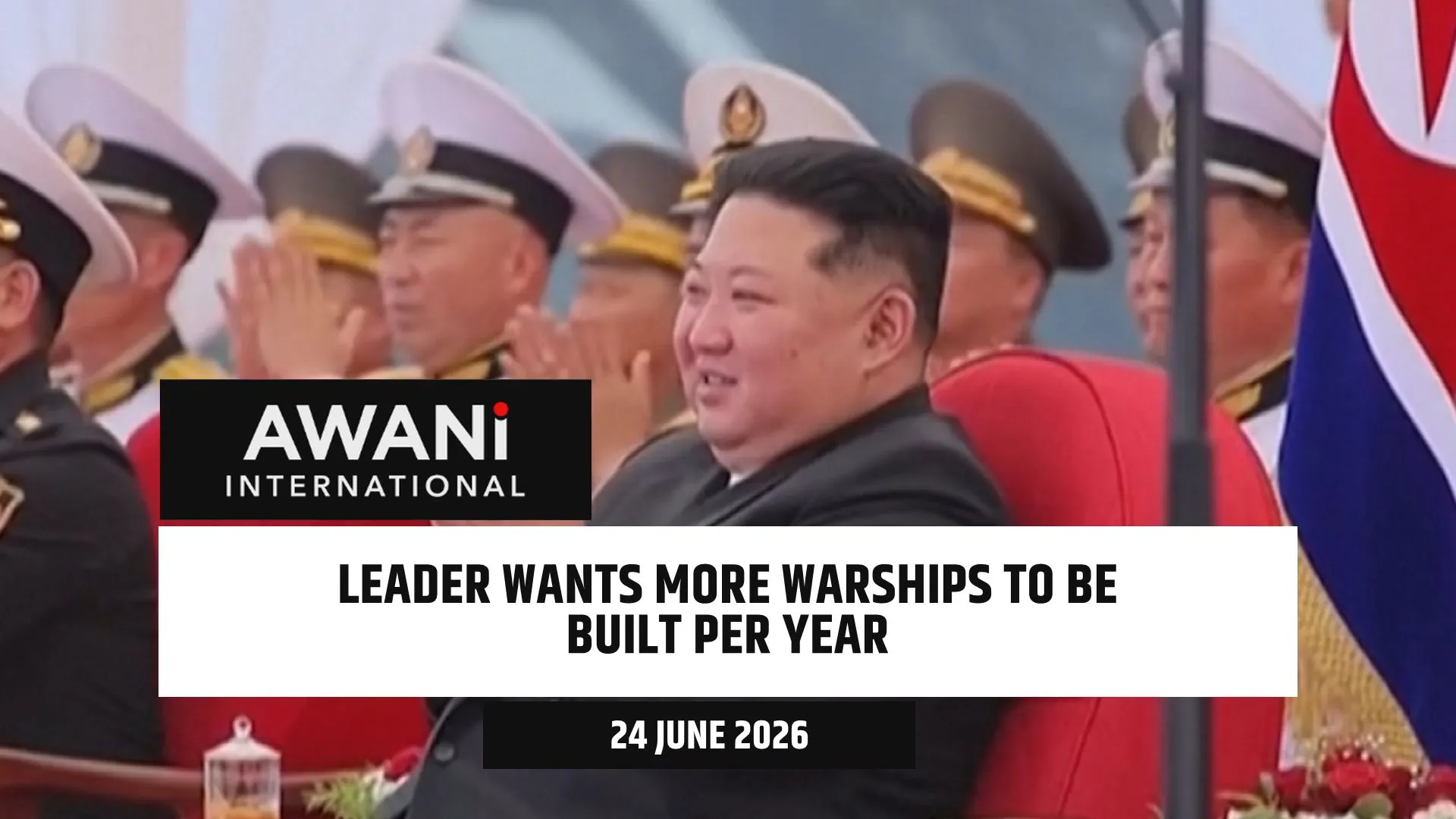 Leader wants more warships to be built per year