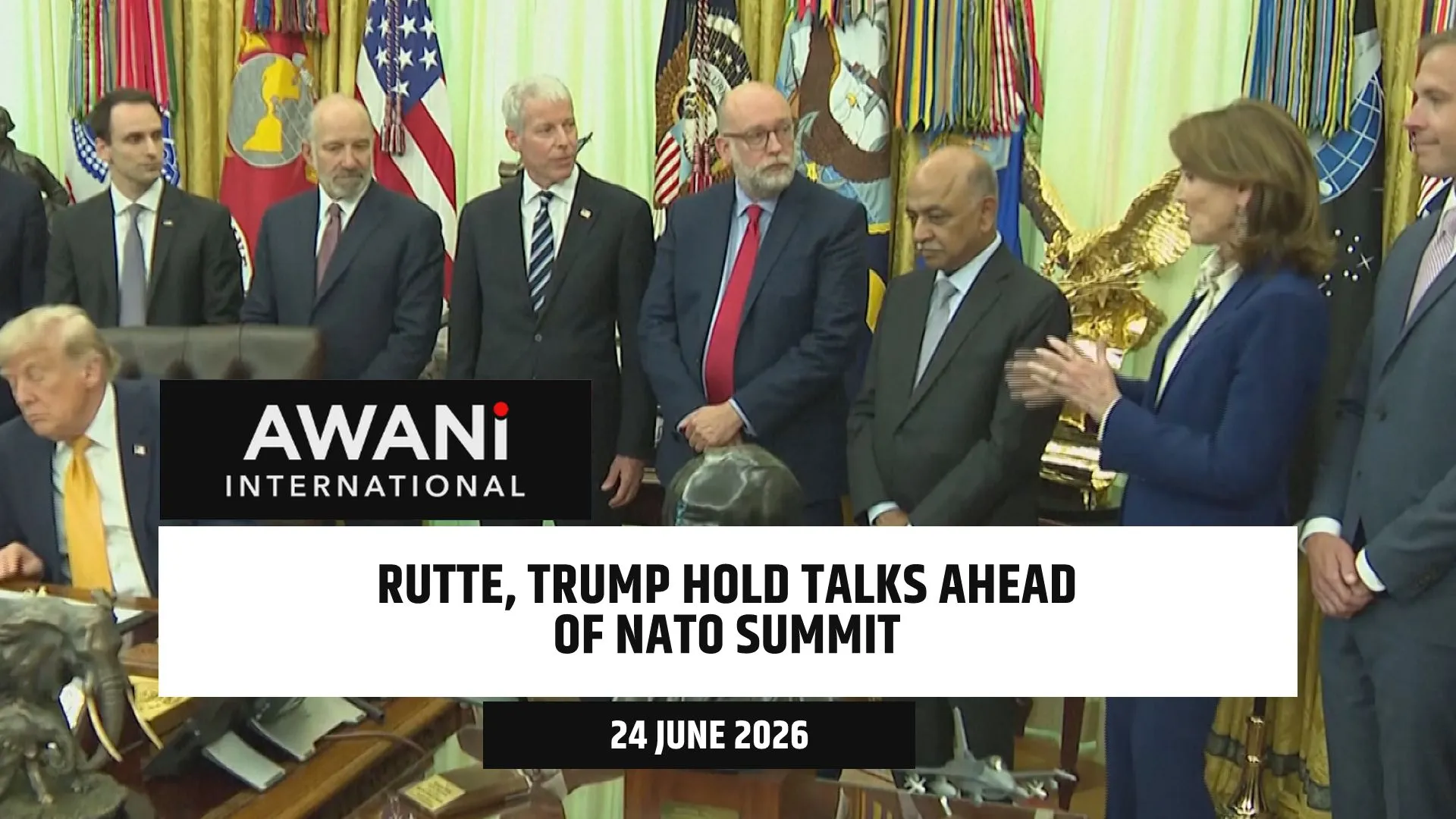 Rutte, Trump hold talks ahead of NATO summit