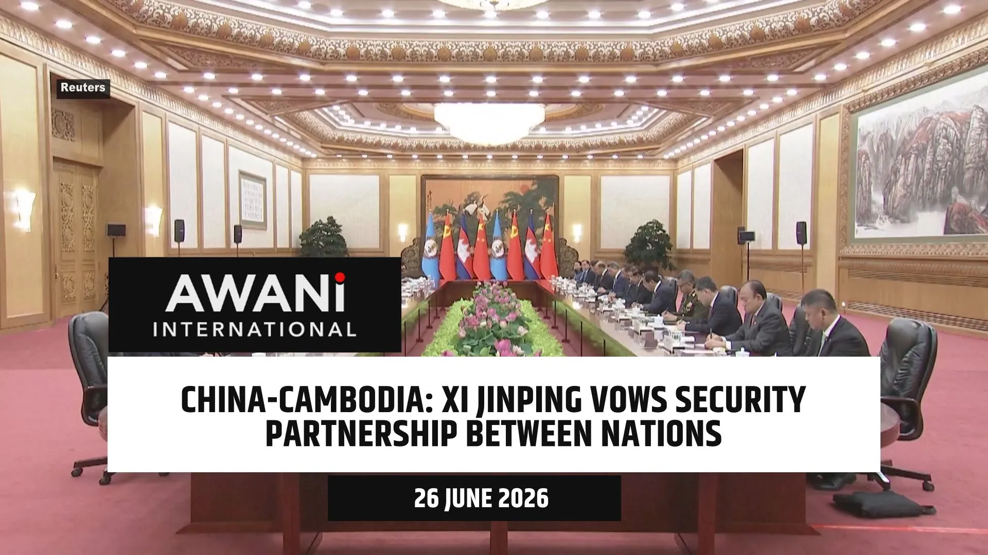 Xi Jinping vows security partnership with Cambodia