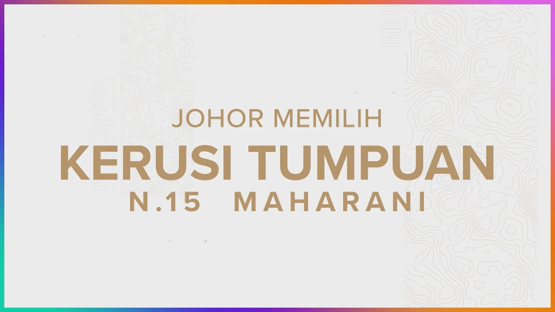 [INFOGRAFIK] Kerusi Tumpuan N.15 Maharani