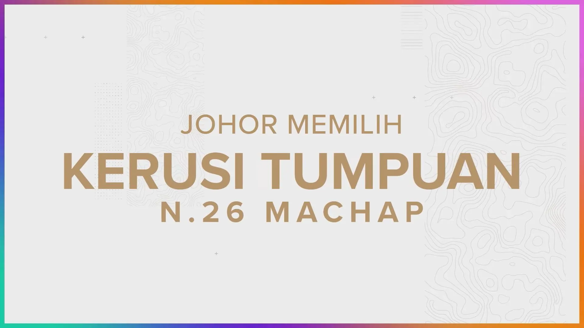 [INFOGRAFIK] Kerusi Tumpuan N.26 Machap