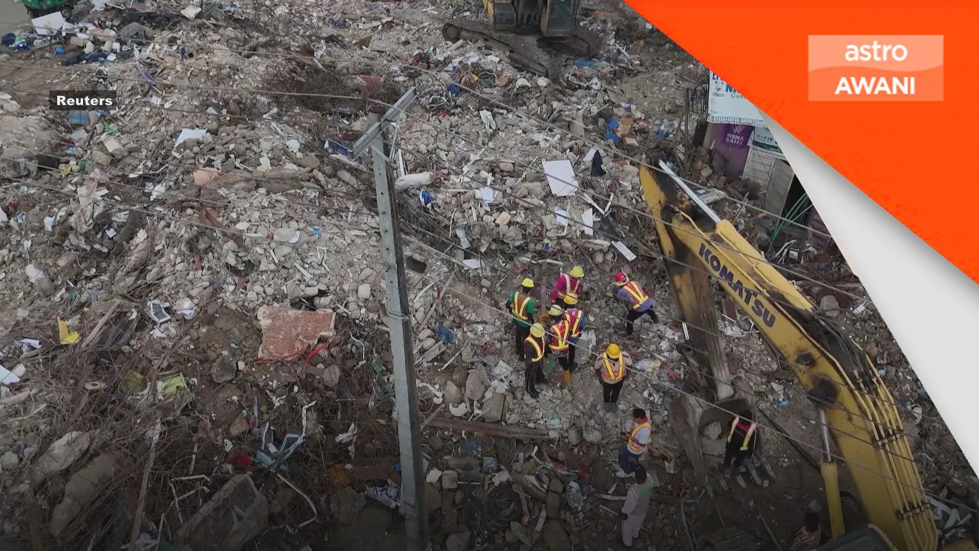 Sembilan maut runtuhan kompleks di Lagos