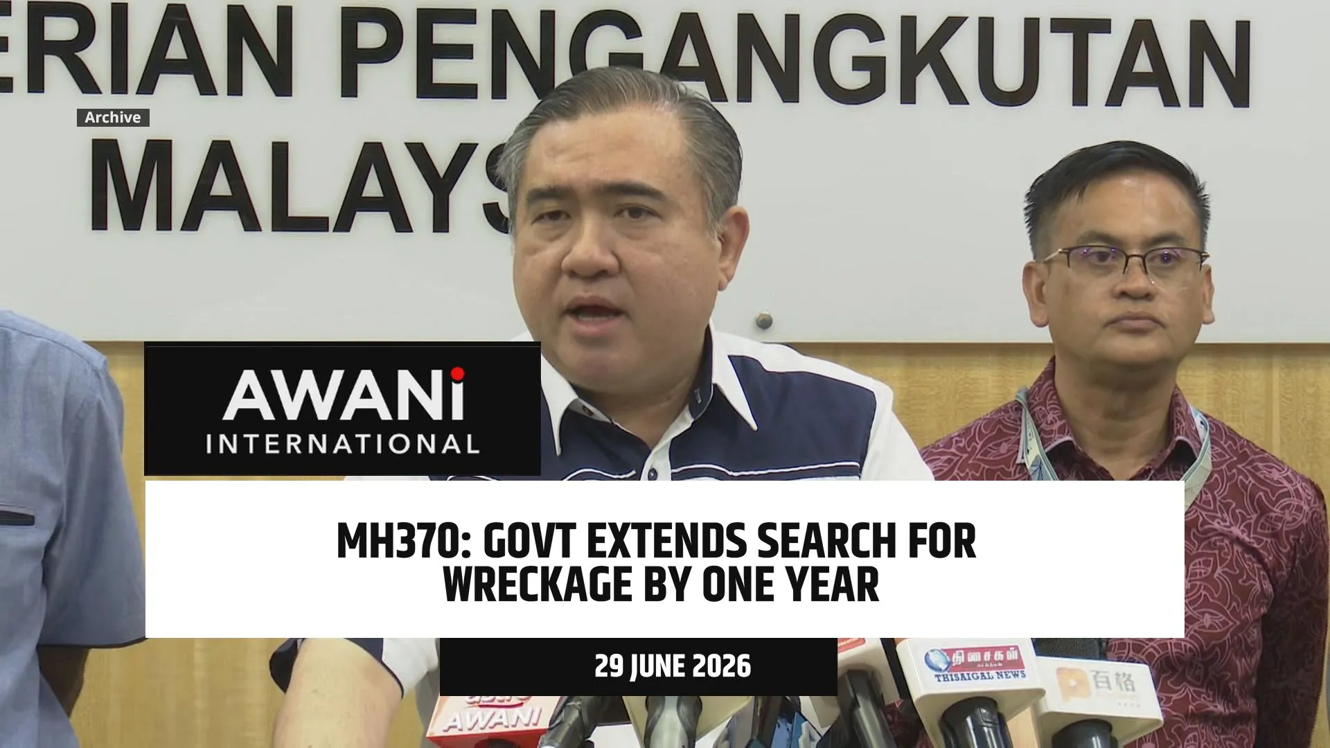Govt extends search for MH370 wreckage by one year