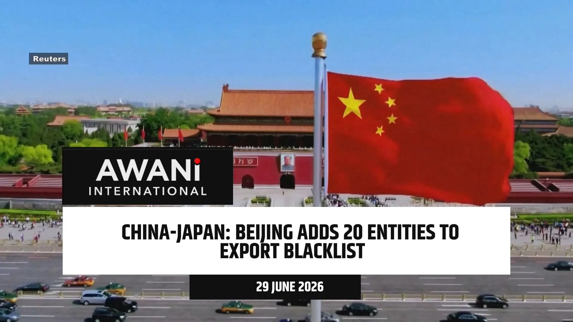 China adds 20 Japanese entities to export blacklist