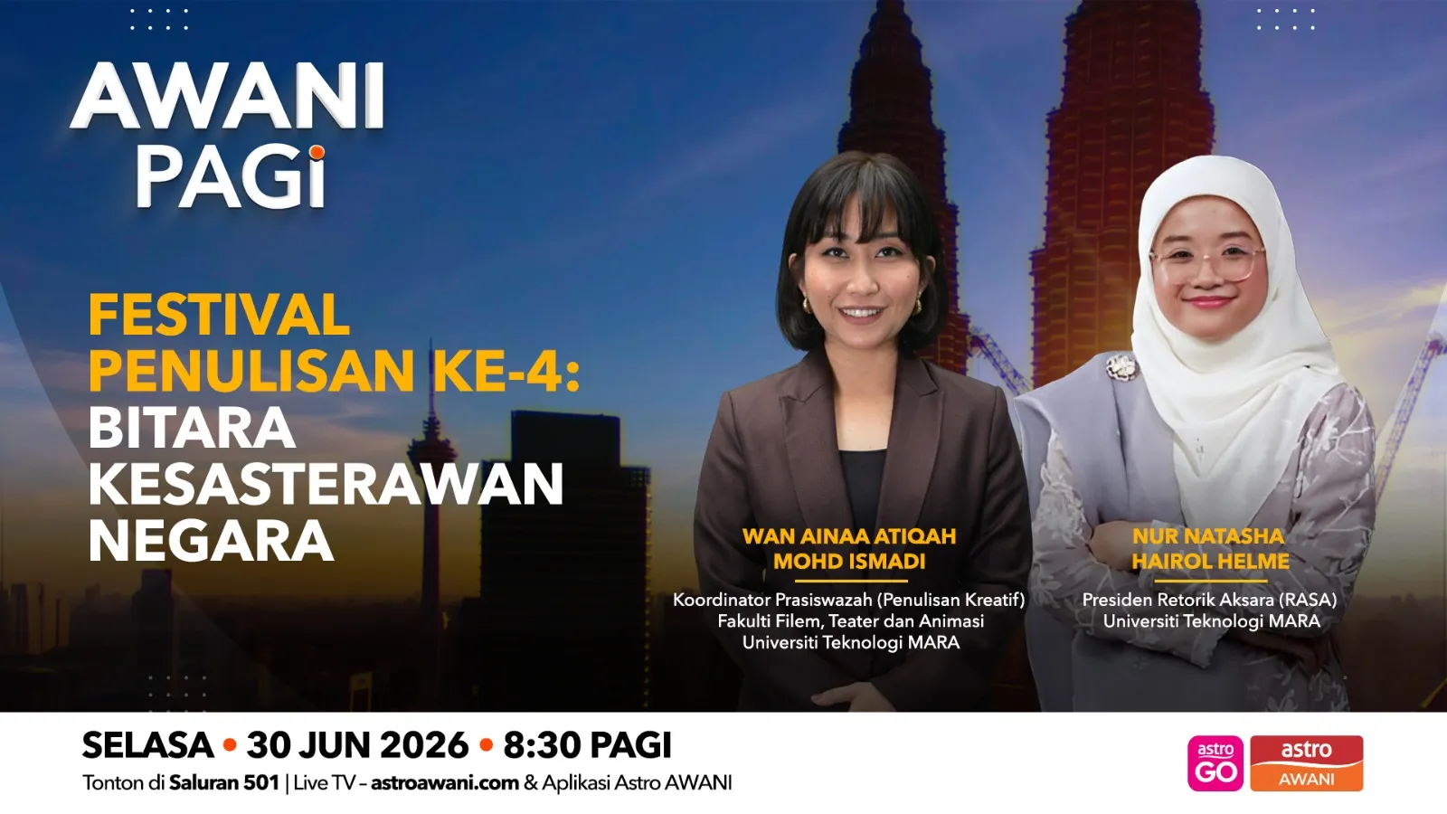 AWANI Pagi: Festival Penulisan Ke-4 | Bitara kesasterawan negara