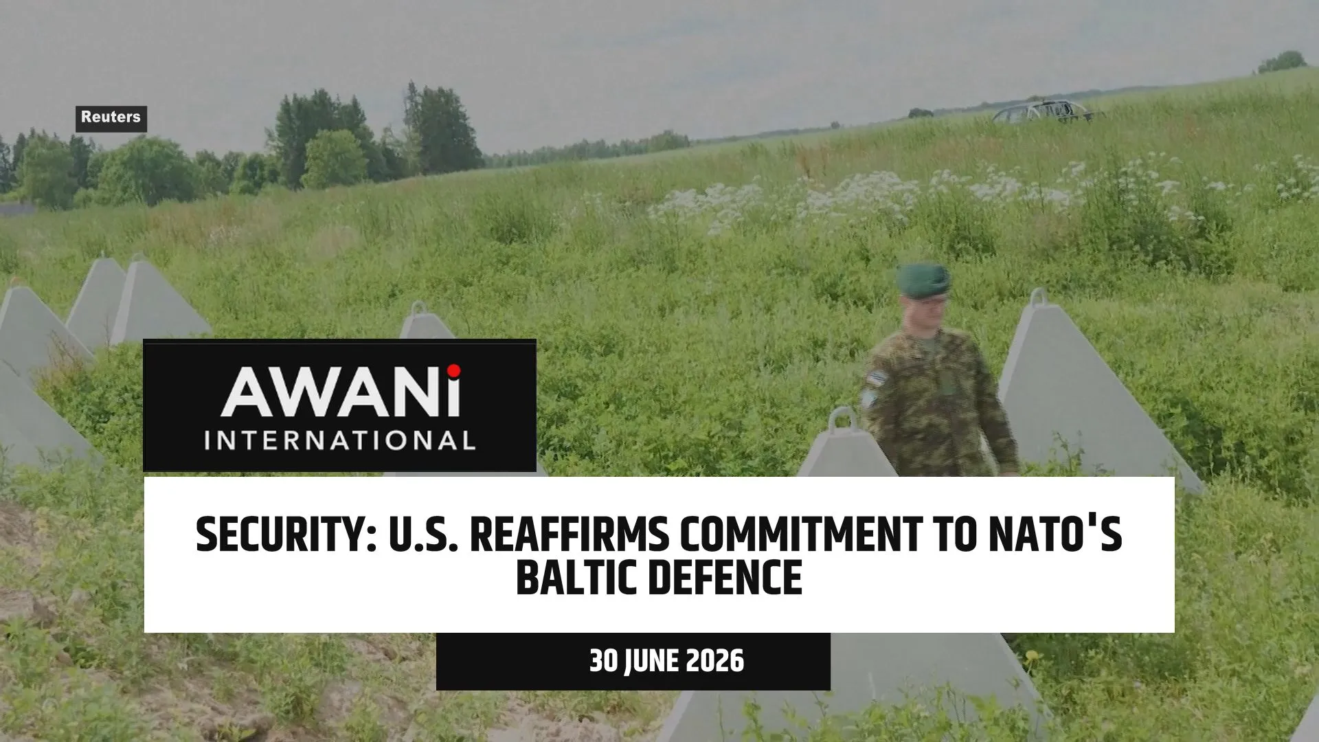 U.S. reaffirms commitment to NATO'S Baltic defence