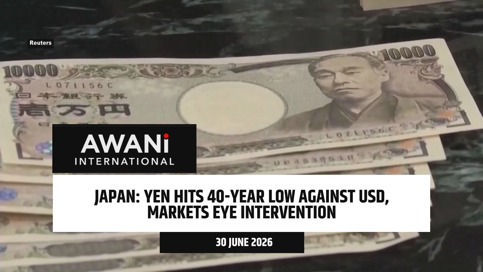 Japanese yen hits 40-year low against dollar, markets eye intervention