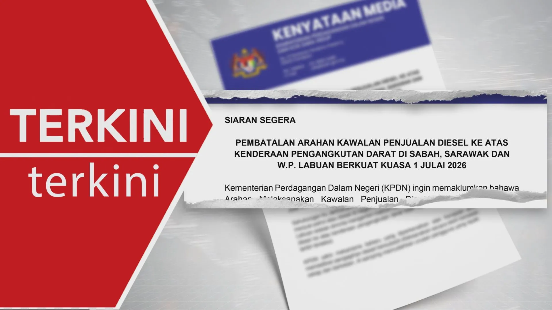 [TERKINI] KPDN batal had jualan diesel mulai 1 Julai