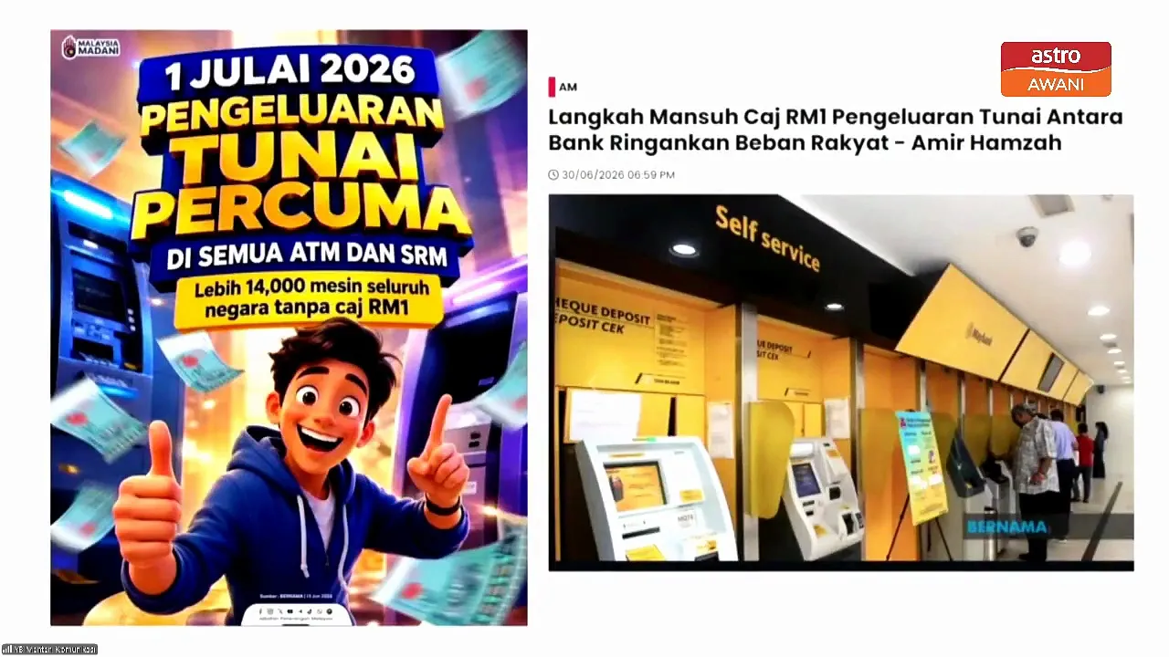 Pemansuhan caj RM1 tidak terpakai bagi ATM dikendali pengusaha bebas - Fahmi
