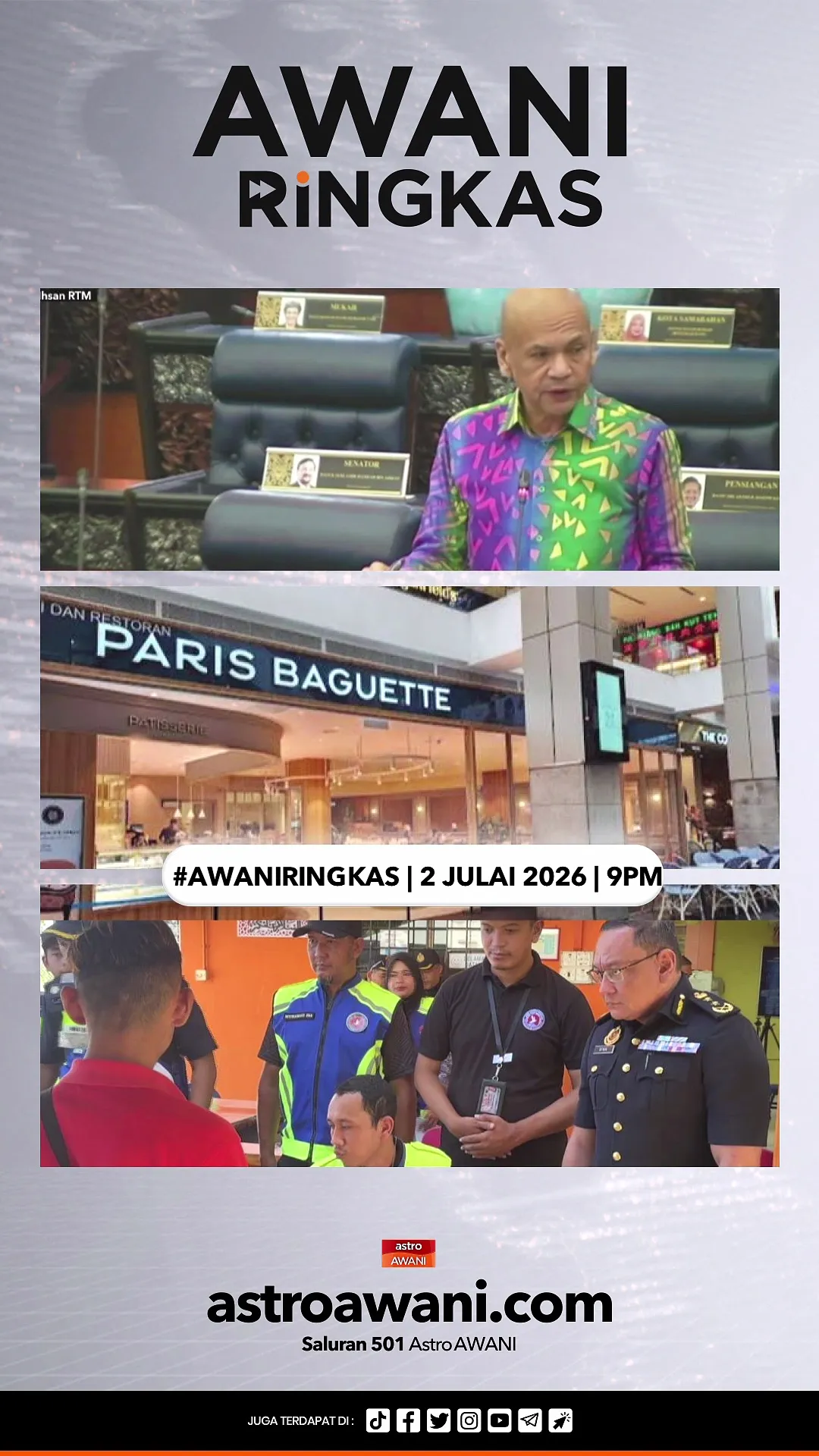 #AWANIRingkas 2 Julai 2026 | 9PM
