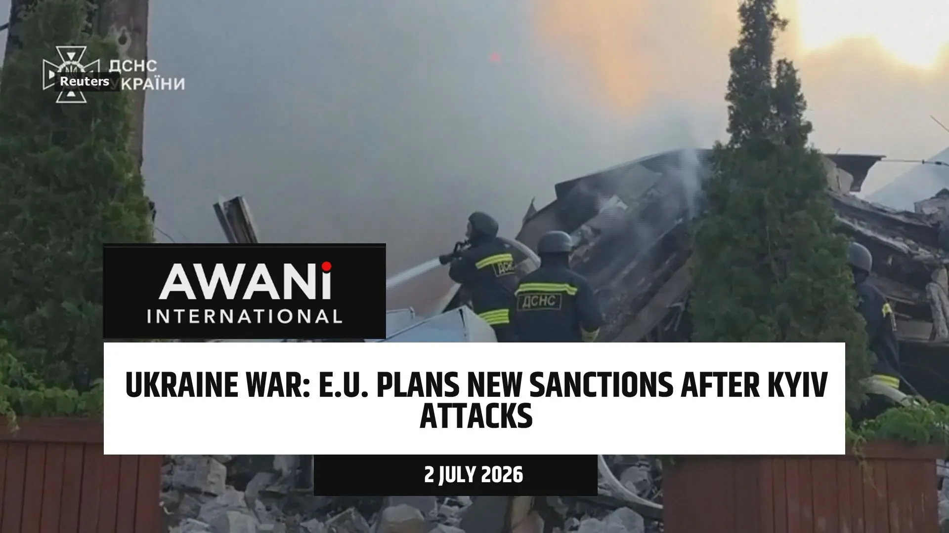 E.U. plans new sanctions after Kyiv attacks