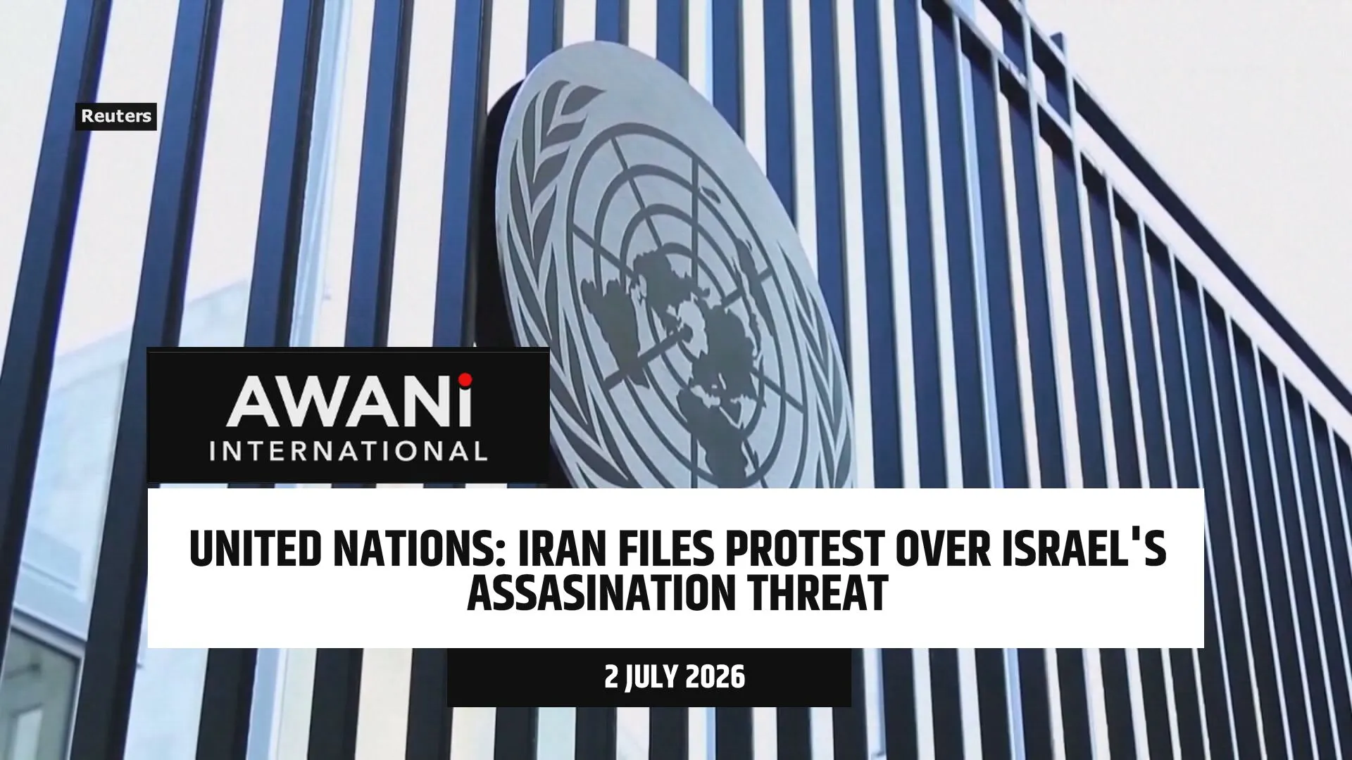 Iran files protest over Israel's assassination threat