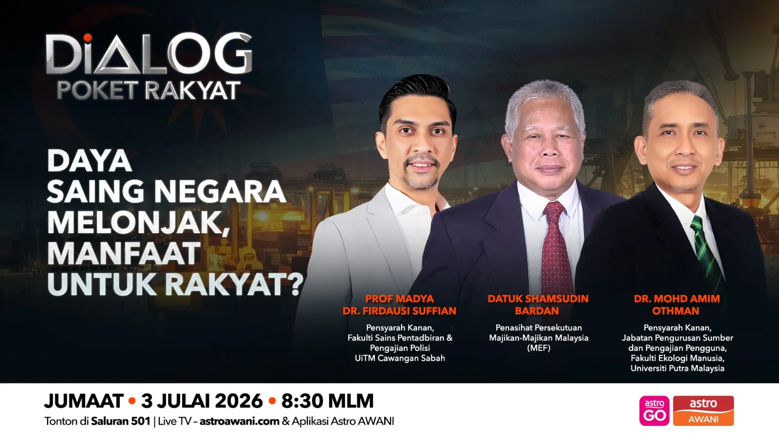 Dialog Poket Rakyat: Daya saing negara melonjak, manfaat untuk rakyat?